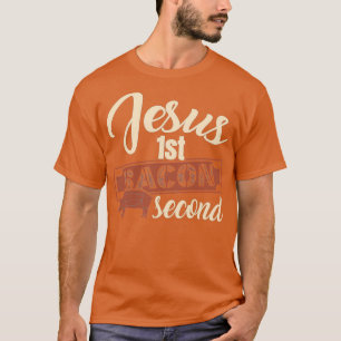 Camiseta Pun Jesús del Amante de la Comida Primer Bacalao