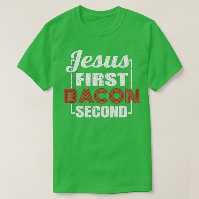 Camiseta Pun Jesús del Amante de la Comida Primer Bacalao 2 (Diseño del anverso)