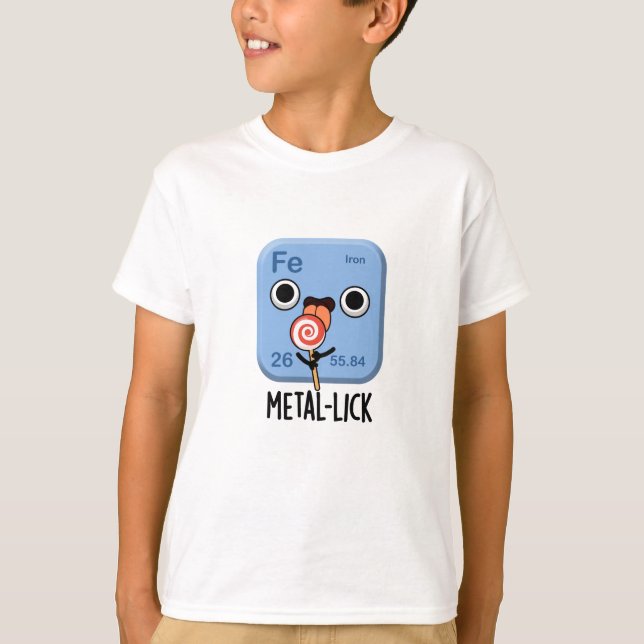 Camiseta Pun Metalizado de Química Funny de lick metalizado (Anverso)