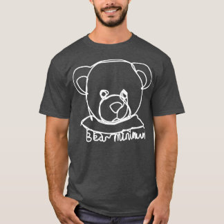Camiseta Pun mínimo de retrato del oso