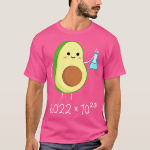 Camiseta Pun Número De Avogadro. Cute Aguacate Chemist.