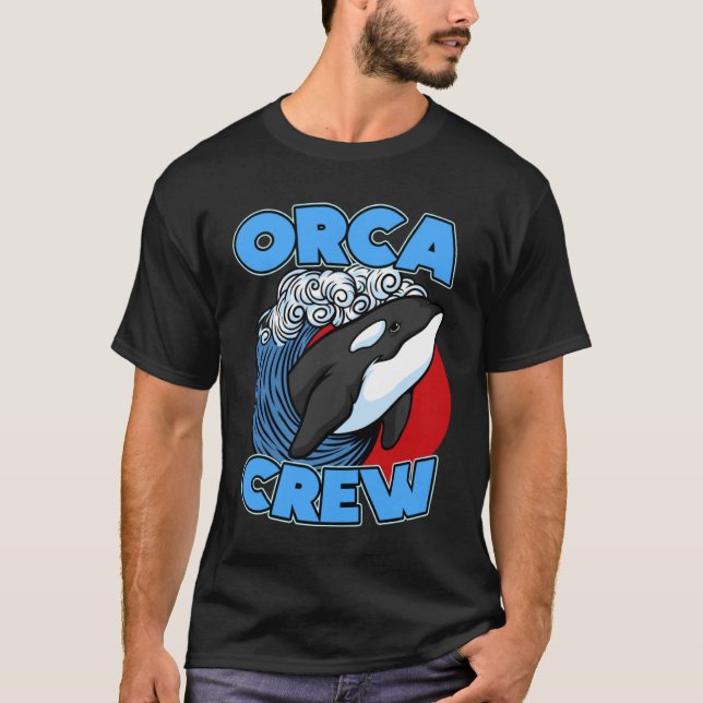 Camiseta Pun Orca Whale Graphic Orca Crew (Anverso)