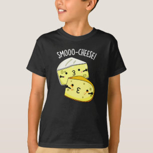 Camiseta Pun oscuro BG de queso divertido con queso con que