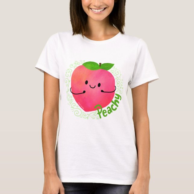 Camiseta Pun Peach Positivo - Peachy (Anverso)