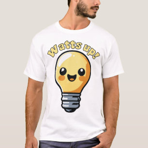 Camiseta Pun Personalizado de bombillas eléctricas cortas