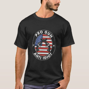 Camiseta Pun sarcástico pro pistola anti idiota 3