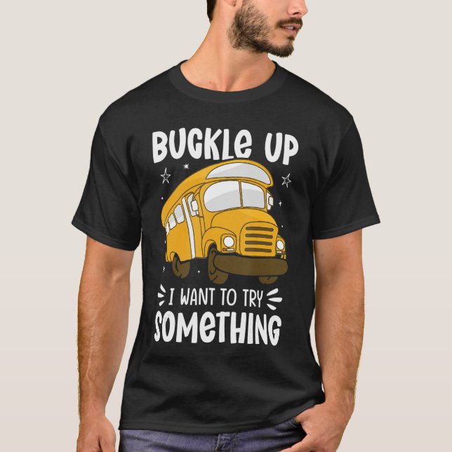 Camiseta Pun School Bus Conductores Estudiantes Escuela Aut (Anverso)