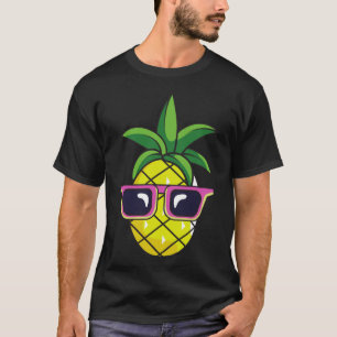 Camiseta Pun Shades Pineapple Fruta tropical Gafas de sol P