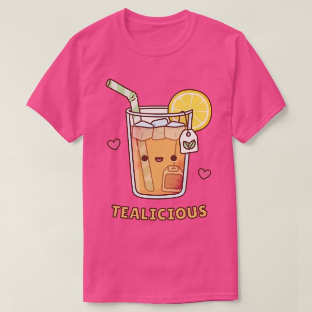 Camiseta Pun Tealicious Tea de limón picado (Diseño del anverso)