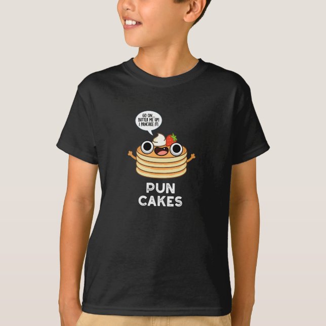 Camiseta Puncakes Funny Pancake Pun Dark BG (Anverso)