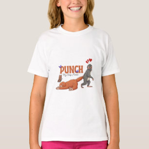 Camiseta Punch‑kun & Plush Monkey – Kawaii para Niños
