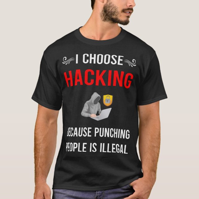 Camiseta Punching Hacking Hack Hacker (Anverso)