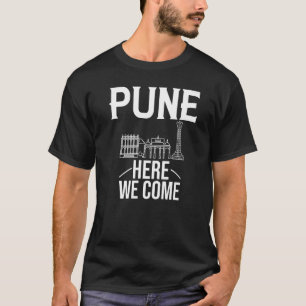 Camiseta Pune India City Trip Skyline Map Viaje