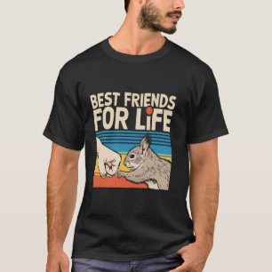 Camiseta Puñetazo de Ardilla Mejor Amigo Para Toda la Vida 