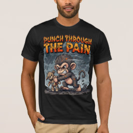 Camiseta Puñetazo de Mono Feroz a Través del Dolor