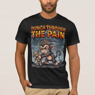 Camiseta Puñetazo de Mono Feroz a Través del Dolor