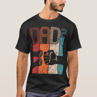 Camiseta Puñetazo Papá al Cuadrado Retro Padre de Dos Padre