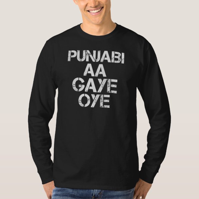 Camiseta PUNJABI AA GAYE OYE funny (Anverso)