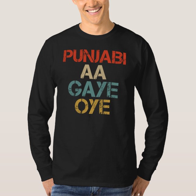 Camiseta PUNJABI AA GAYE OYE funny (Anverso)