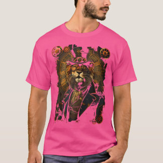 Camiseta Punk al vapor Leon Steampunk Art