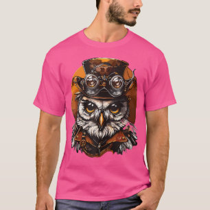 Camiseta Punk al vapor Owl Steampunk Art