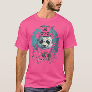 Camiseta Punk al vapor Pandabear Steampunk Art