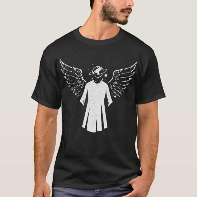 Camiseta Punk Angel Wings Black (Anverso)