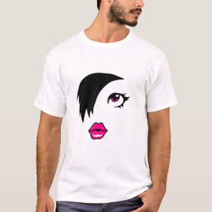 Camiseta punk bonito 80 chicas
