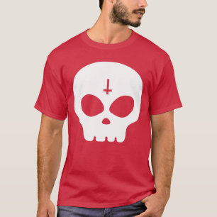 Camiseta Punk Cute Skull Rock Skeleton Gótico Grim Hallowee