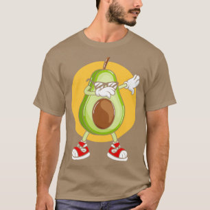 Camiseta Punk De Aguacate Dabbing Guay Con Fruta De Gafas D