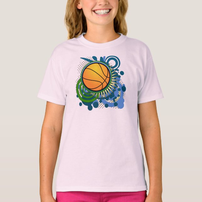 Camiseta Punk de baloncesto Circles Blue T-Shirt (Anverso)