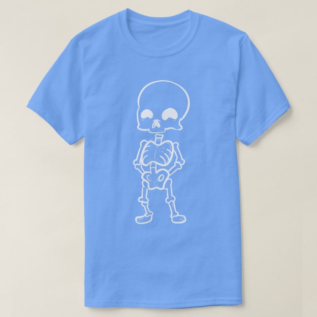 Camiseta Punk de esqueleto o hippie  (Diseño del anverso)