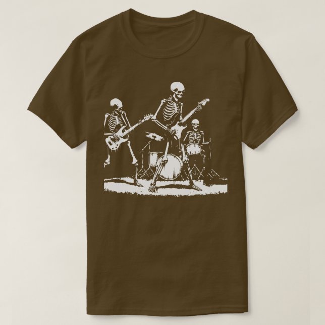 Camiseta punk de esqueletos (Diseño del anverso)