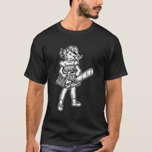 Camiseta Punk de Gótico de Chainsaw Hincha de horror malvad