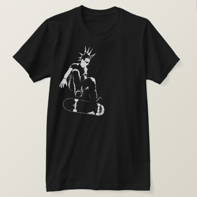 Camiseta punk de patinaje (Anverso del diseño)