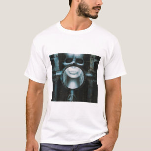 Camiseta Punk de vapor HR Giger Skull Throw Blanket