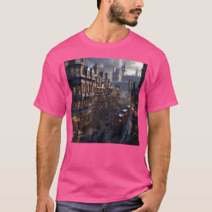 Camiseta Punk de vapor London Streets City Steampunk City A