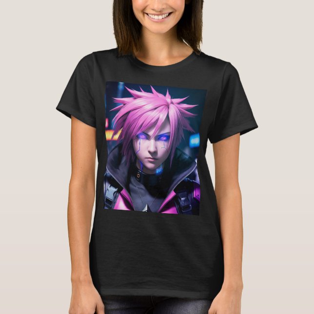 Camiseta Punk Distópico Cyberpunk Sci-Fi Future Street 01 (Anverso)