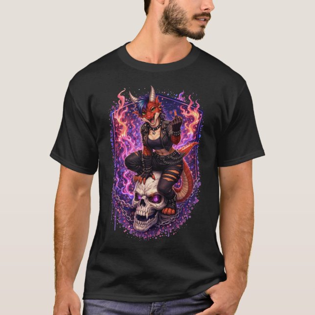 Camiseta Punk Dragón (Anverso)