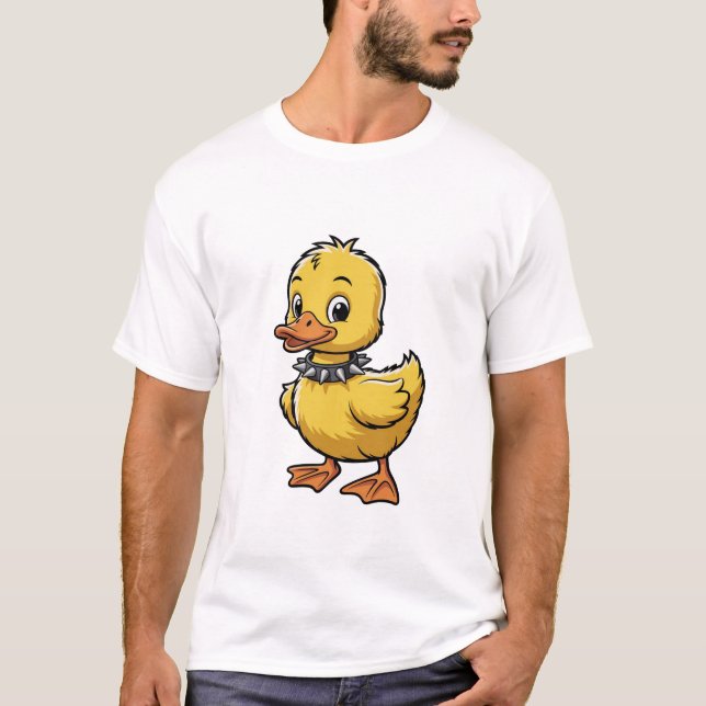 Camiseta Punk Duckling – Funny Rebel Animal Art (Anverso)