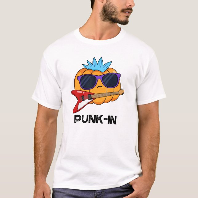 Camiseta Punk en divertido Punk Calabaza de Rock Pun (Anverso)