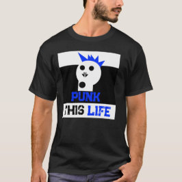 Camiseta "Punk Esta Vida" Gráficos Skullnskin