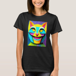 Camiseta Punk Gato Ciborg Hombres Mujeres Chicas
