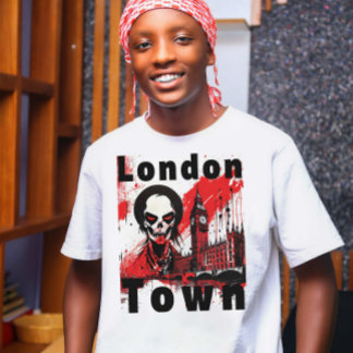 Camiseta Punk Geschenk London England Zombie Rot Horror