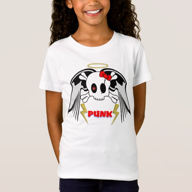 Camiseta Punk gótico del chica (Anverso)