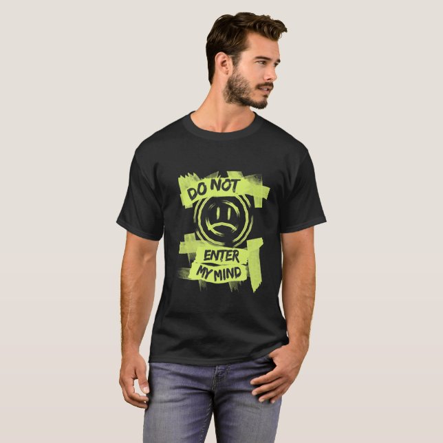 Camiseta Punk Grunge Smiley with Warning Tape Spiral –  (Anverso completo)