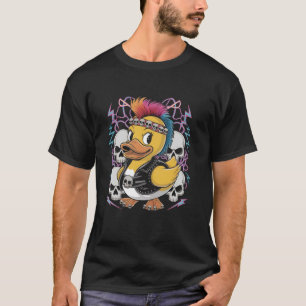 Camiseta Punk Hombres Mujeres Pato Rock Ducker Ana