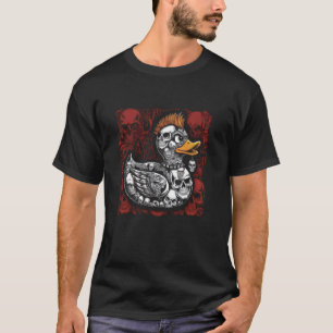 Camiseta Punk Hombres Mujeres Pato Rock Pato Anarq