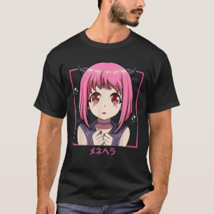 Camiseta Punk japonés de Chica de anime malvado - Pastel Me