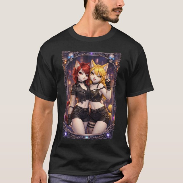 Camiseta Punk Katsup y Meowstard (Anverso)